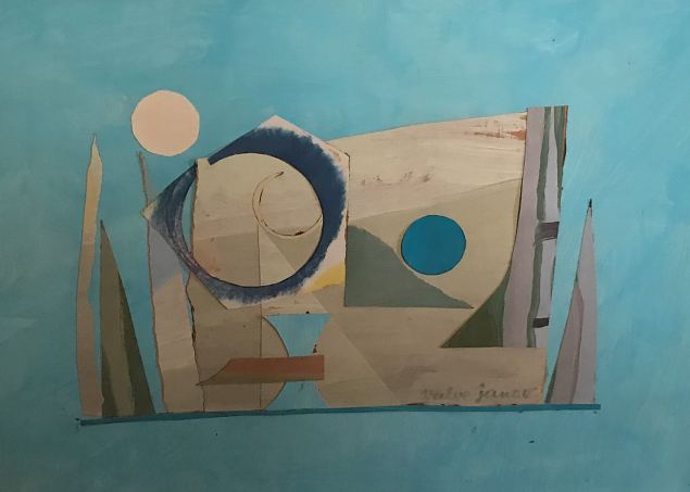 Valge kuu sinises, Valve Janov E-kunstisalongis