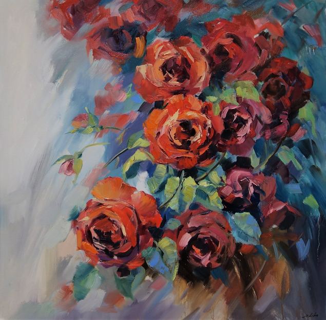 Punased roosid, Jelena Liba E-kunstisalongis