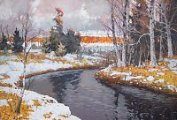 Talvine maastik regedega, Andrei Jegorov E-kunstisalongis