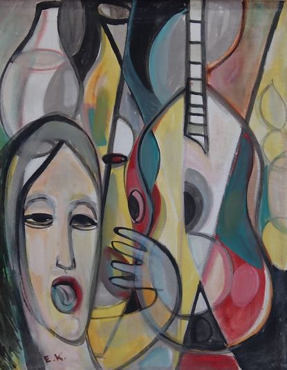 Abstraktsioon kitarriga, Elmar Kell E-kunstisalongis