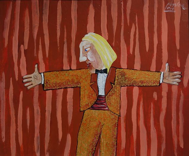 Viiulivirtuoos demonstreerib, milline poogen tal on, Jaanus Nessler E-kunstisalongis