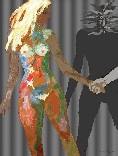 Kokkulepe v�rvilise ja mustvalge maailma vahel, Enn P�ldroos E-kunstisalongis