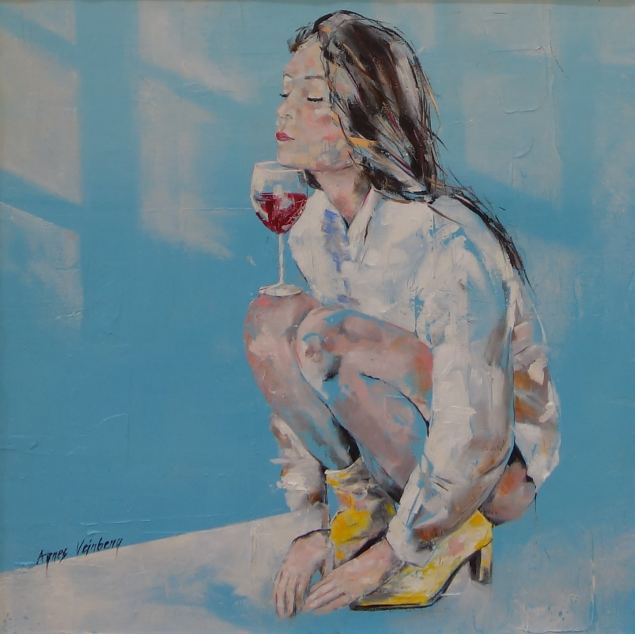 T�tarlaps veiniklaasiga, Agnes Veinberg E-kunstisalongis