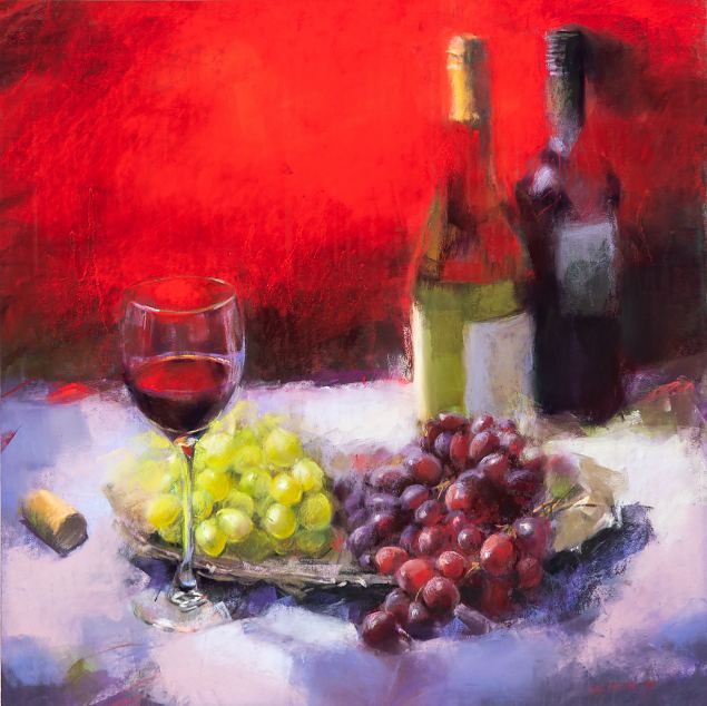 Viinamarjad ja vein, Silja Salmistu E-kunstisalongis