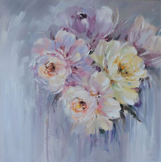 Roosad pojengid, Jelena Liba E-kunstisalongis