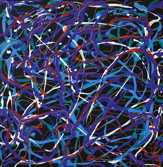 Kirju abstraktne, Jelena Liba E-kunstisalongis