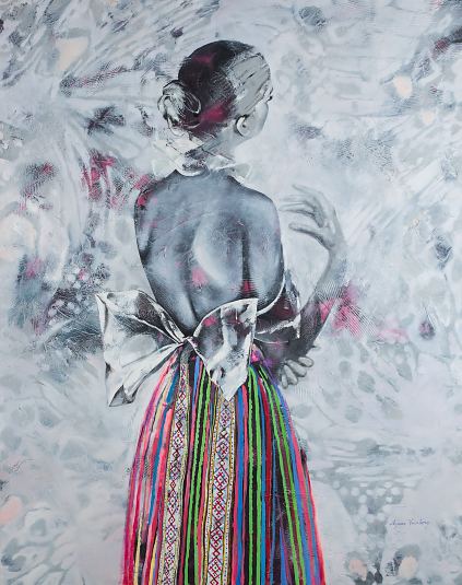 Rahvariidev��ga, Agnes Veinberg E-kunstisalongis