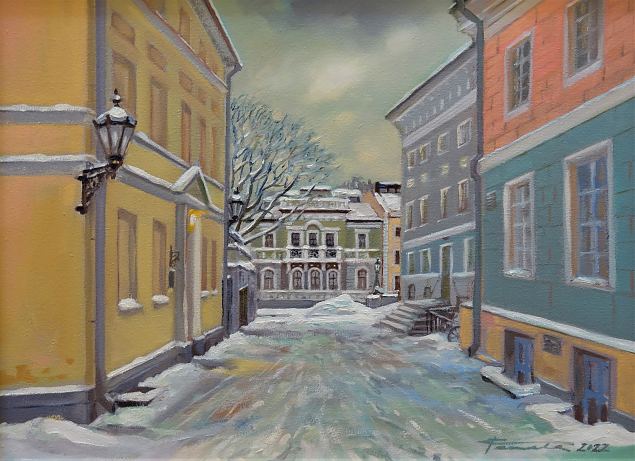 Vaade Postimehe toimetusele, Pille Tammela E-kunstisalongis