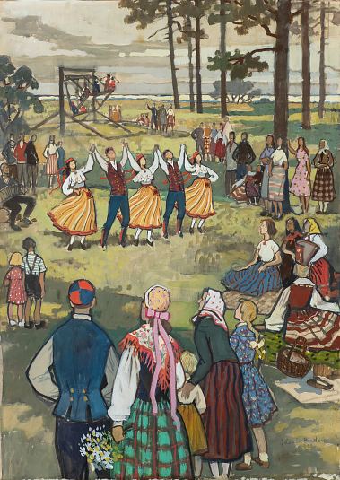 35. Jaanip�ev, Valli Lember-Bogatkina E-kunstisalongis