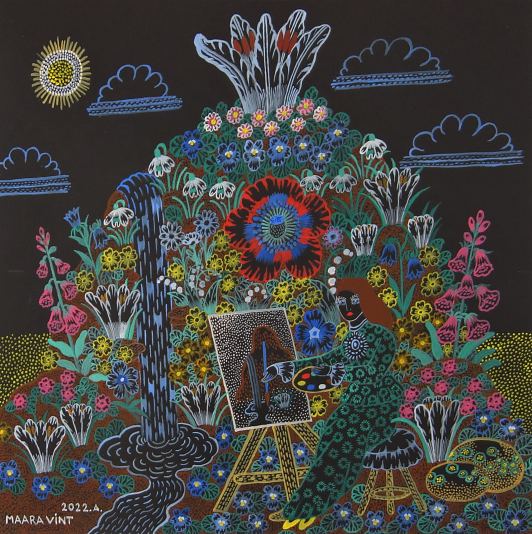 Maalides �nnetoovate Taimede M�ge, Maara Vint E-kunstisalongis