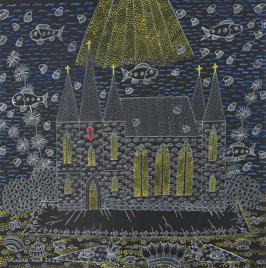 Veealune katedraal, Maara Vint E-kunstisalongis
