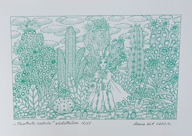 Kaktuse aednik, Maara Vint E-kunstisalongis