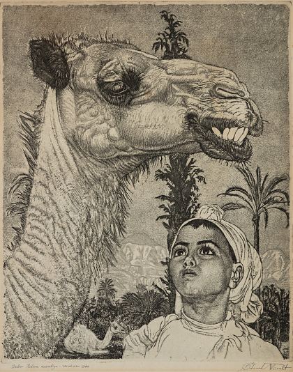 66. Berberi tdruk kaameliga, Eduard Wiiralt E-kunstisalongis