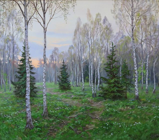 Hommik. Kevad, Aleksander Yaska E-kunstisalongis