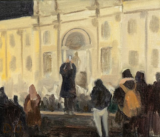 Trevi purskkaev, Danel �lper E-kunstisalongis