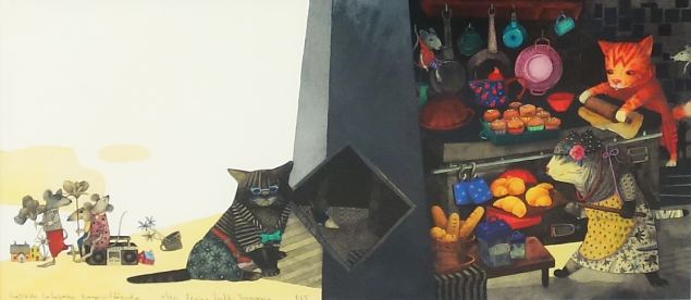 Kasside salajane pagarit��koda, Regina Lukk-Toompere E-kunstisalongis