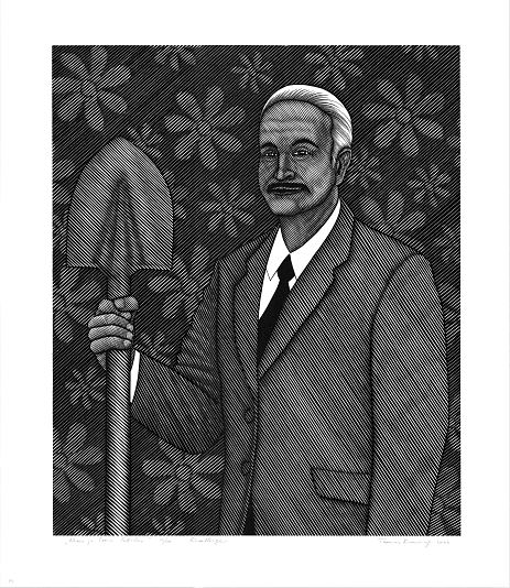 Mees ja tema labidas, Toomas Kuusing E-kunstisalongis