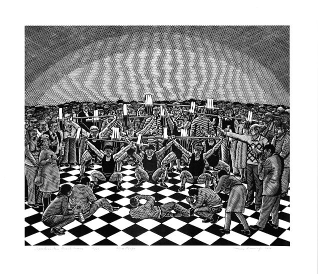 Spordin�itus kunstihoones, Toomas Kuusing E-kunstisalongis