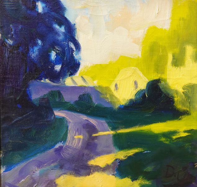 Talvine Itaalia maastik, Danel �lper E-kunstisalongis