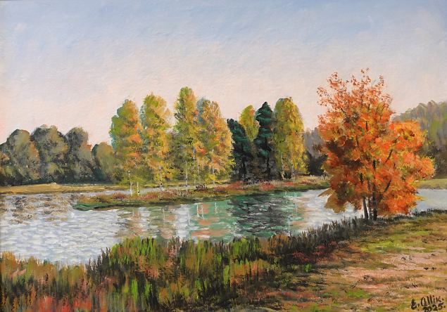 V�rviline Karksi maastik, Enno Allik E-kunstisalongis