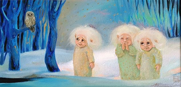 Kohtumine sinimetsas, Pille Tammela E-kunstisalongis