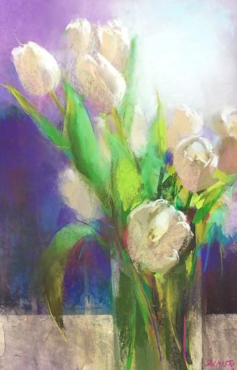 Valged tulbid, Silja Salmistu E-kunstisalongis