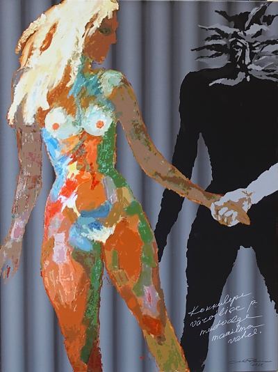 Kokkulepe v�rvilise ja mustvalge maailma vahel, Enn P�ldroos E-kunstisalongis