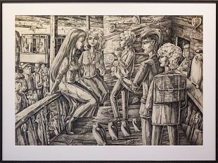 8. Pikk tund (V�ru bussijaam), Albert Gulk E-kunstisalongis