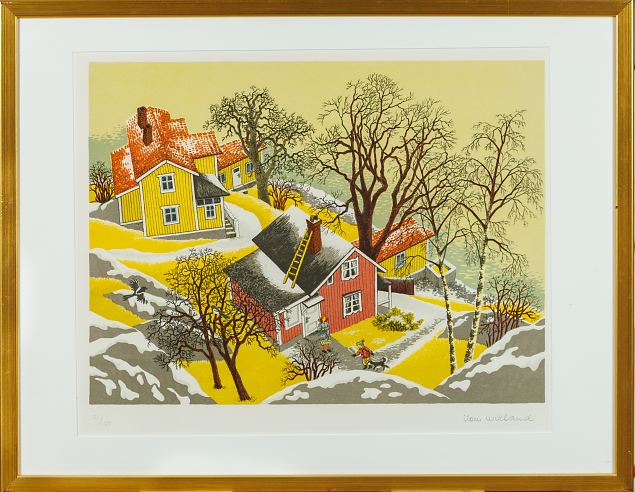 71. Vaade Lotsbergetile, Ilon Wikland E-kunstisalongis