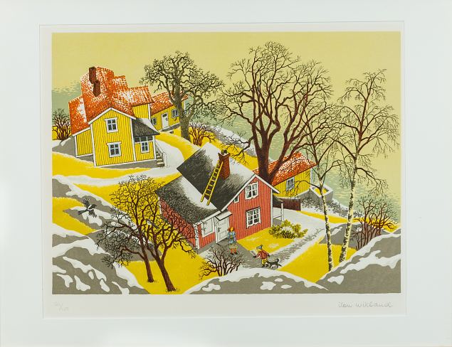 71. Vaade Lotsbergetile, Ilon Wikland E-kunstisalongis