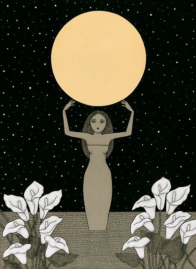 I held the moon III, Viive Noor E-kunstisalongis