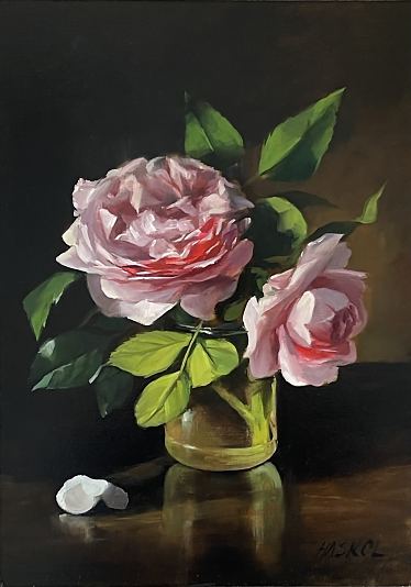 Kaks roosi, Kristi Haskol E-kunstisalongis