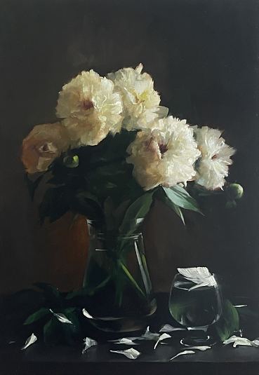 Pojengid vaasis, Kristi Haskol E-kunstisalongis