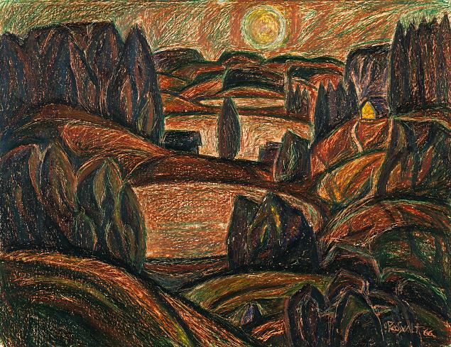 53. Maastik , Uno Roosvalt E-kunstisalongis