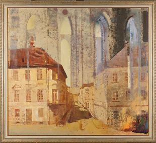 57. Maja, katedraal ja l�ke , Imat Suumann E-kunstisalongis