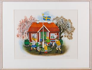 75. Bullerby lapsed , Ilon Wikland E-kunstisalongis