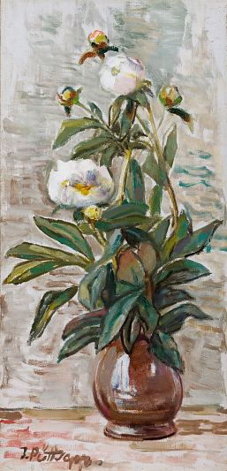 Pojengid vaasis , Juhan P�ttsepp E-kunstisalongis