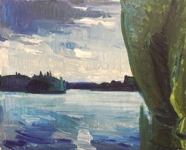 P�haj�rve motiiv Lepasaartega, Johannes Uiga E-kunstisalongis