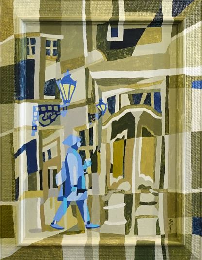 Hommikukohviga jalutaja linnas, Kristel Sergo E-kunstisalongis