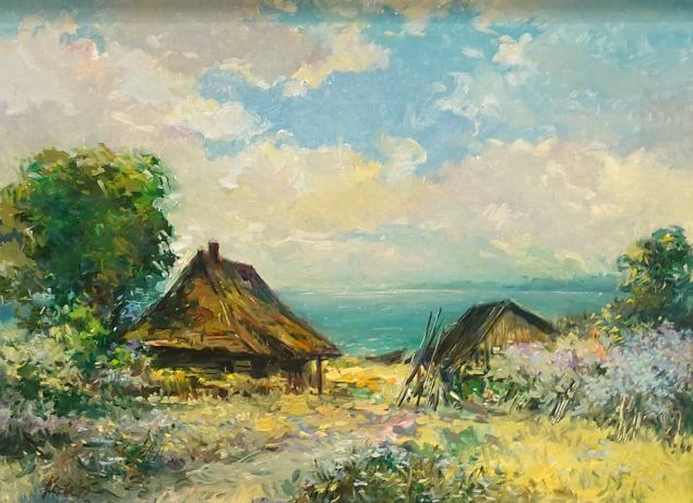 Maastik taluga, Adolf Kortel E-kunstisalongis