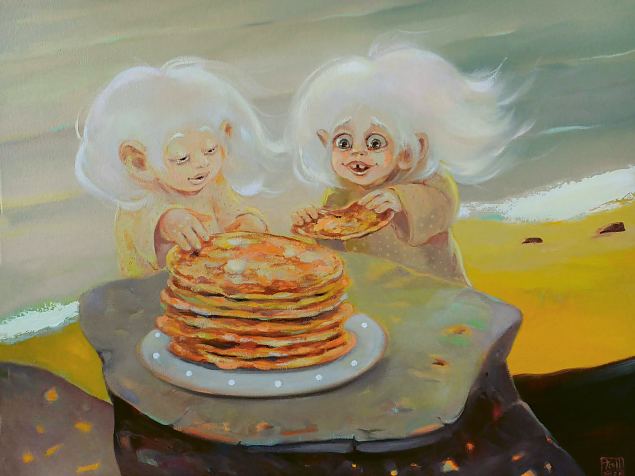 Pannkoogipaus mere ��res, Pille Tammela E-kunstisalongis