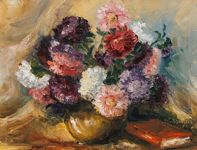 50. Lilled, Arville Pustr�m-Uus E-kunstisalongis