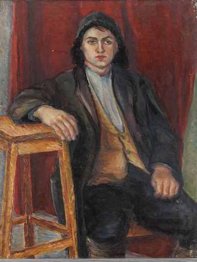 61. Postamendiga noormees, Johannes Uiga E-kunstisalongis