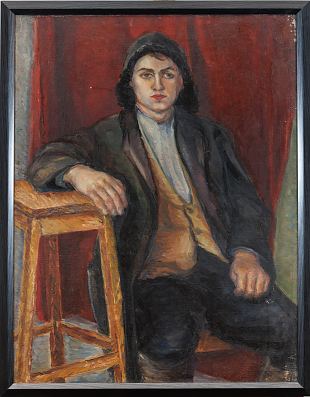 61. Postamendiga noormees, Johannes Uiga E-kunstisalongis