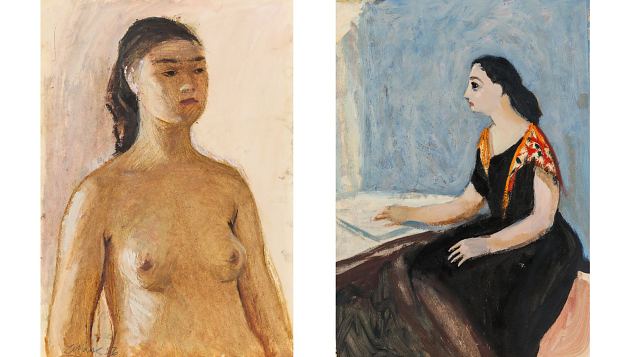 65. Naise portree (Kahepoolne), L��dia Vallim�e-Mark E-kunstisalongis