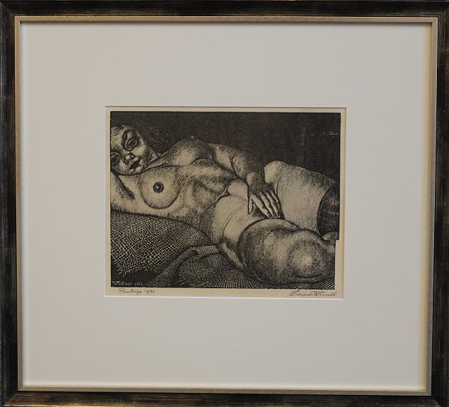 72. Lamav akt kanepiriidel, Eduard Wiiralt E-kunstisalongis