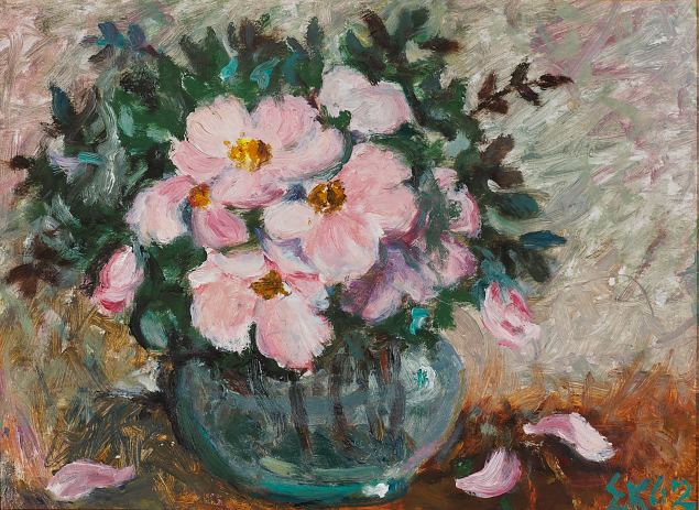 19. Lilled, Elisabeth Kurre E-kunstisalongis