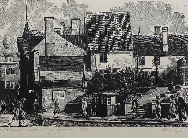 Tallinna motiiv (kahepoolne), Richard Kaljo E-kunstisalongis