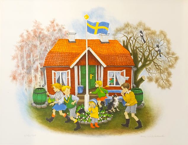 Bullerby lapsed, Ilon Wikland E-kunstisalongis