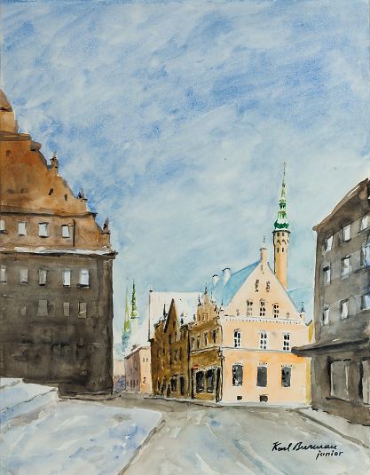 4. Vaade Harju t�navalt, Karl Burman Jun E-kunstisalongis